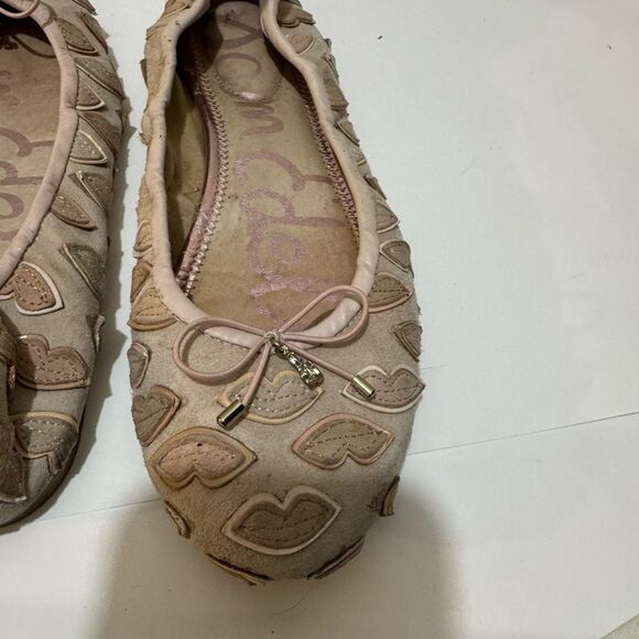 Sam Edelman pale pink Suede kisses ballet flats size 7.5 - Picture 6 of 9